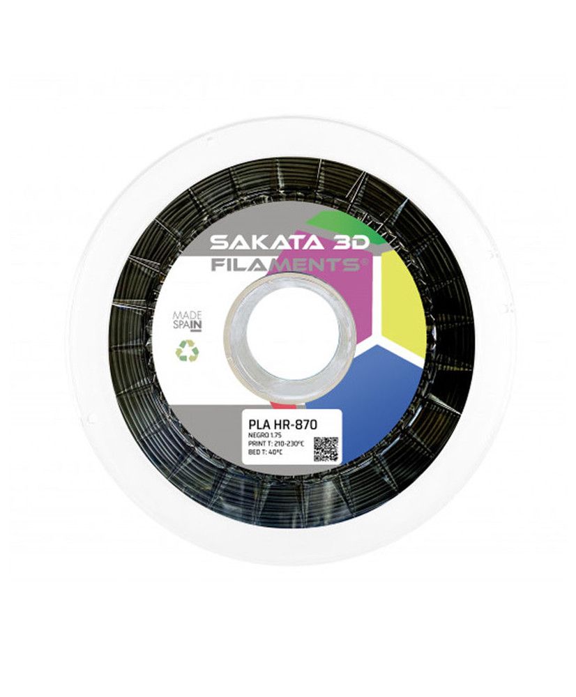 Filamento PLA 870-HR Negro