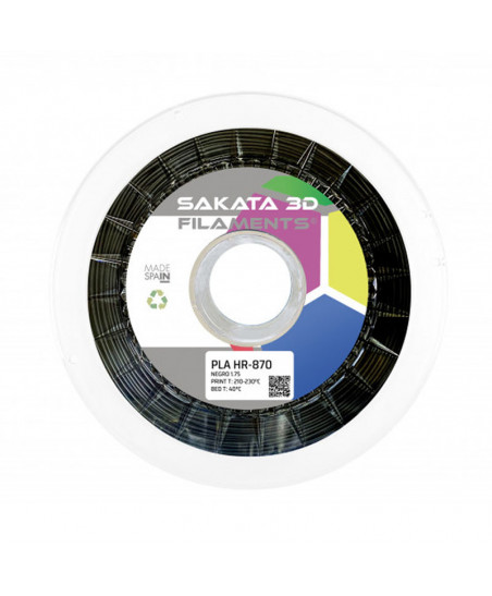 Filamento PLA 870-HR Negro