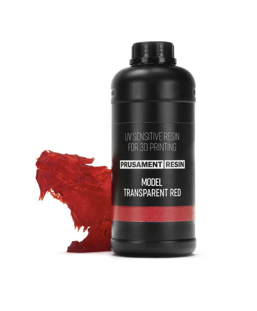 Resina Prusament Model Transparent Red