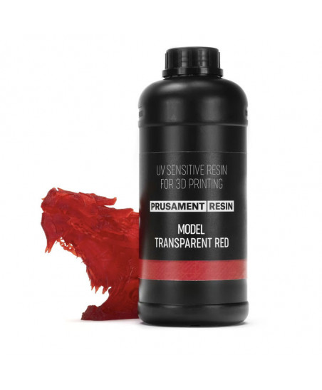 Resina Prusament Model Transparent Red